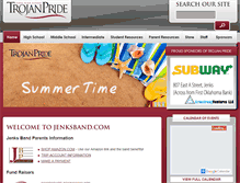 Tablet Screenshot of jenksband.com